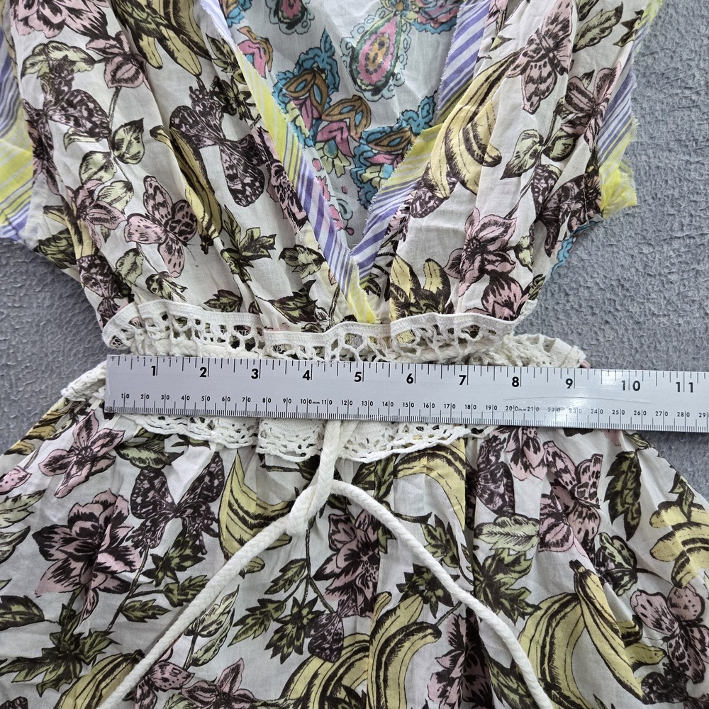 Free People Women Romper SMALL Floral Paisley Intimately Watching Waves Lace - Picture 7 of 10